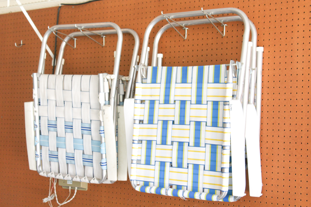 Vintage Metal Folding Lawn Chairs