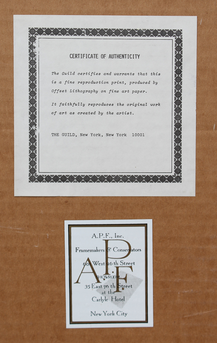 After Edgar Degas Offset Lithograph "The Dance Class"