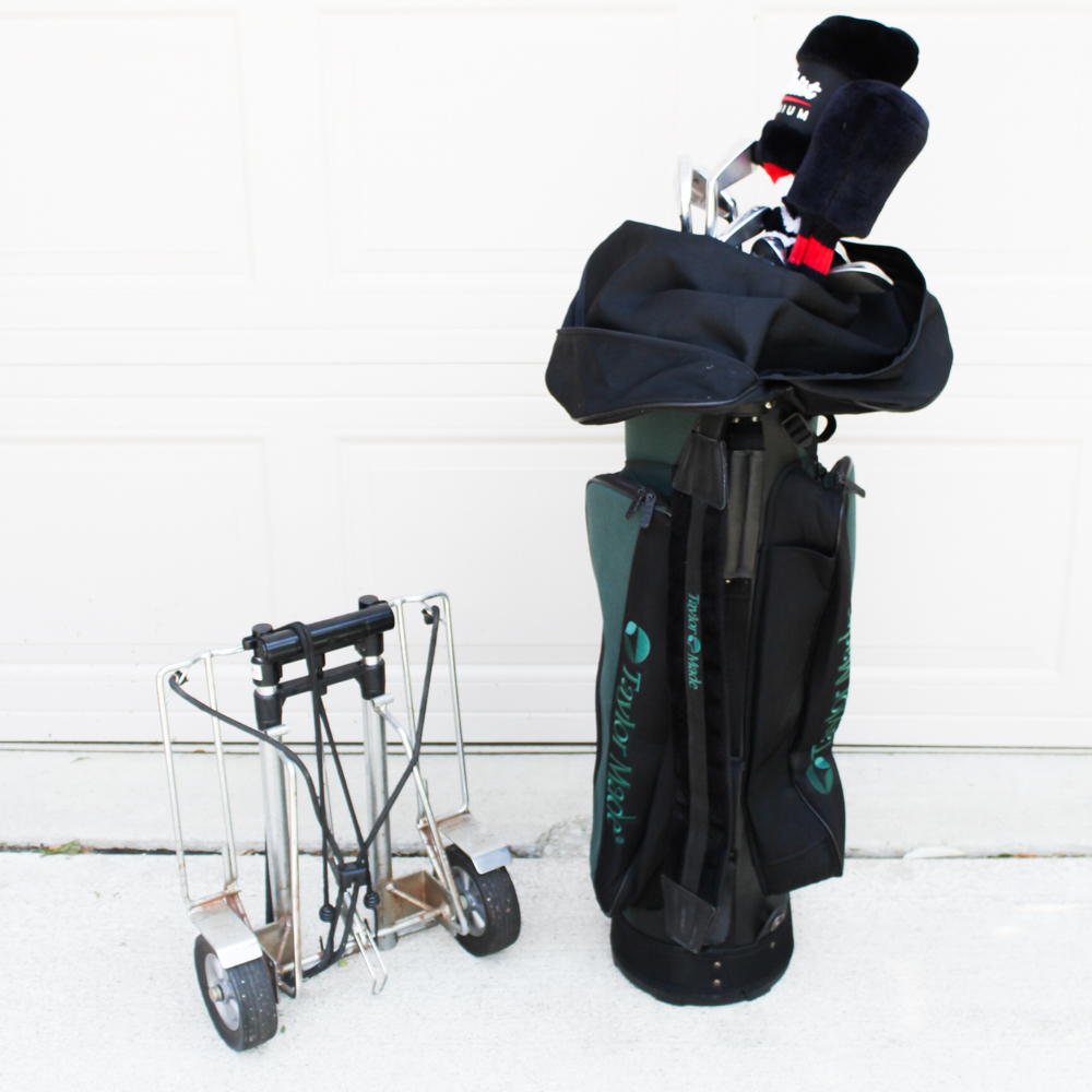 Golf Bag Filled With Mizuno Clubs