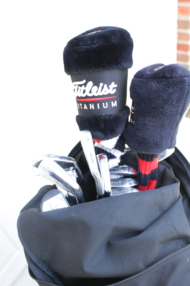 Golf Bag Filled With Mizuno Clubs