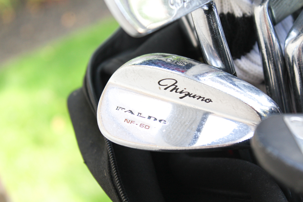Golf Bag Filled With Mizuno Clubs