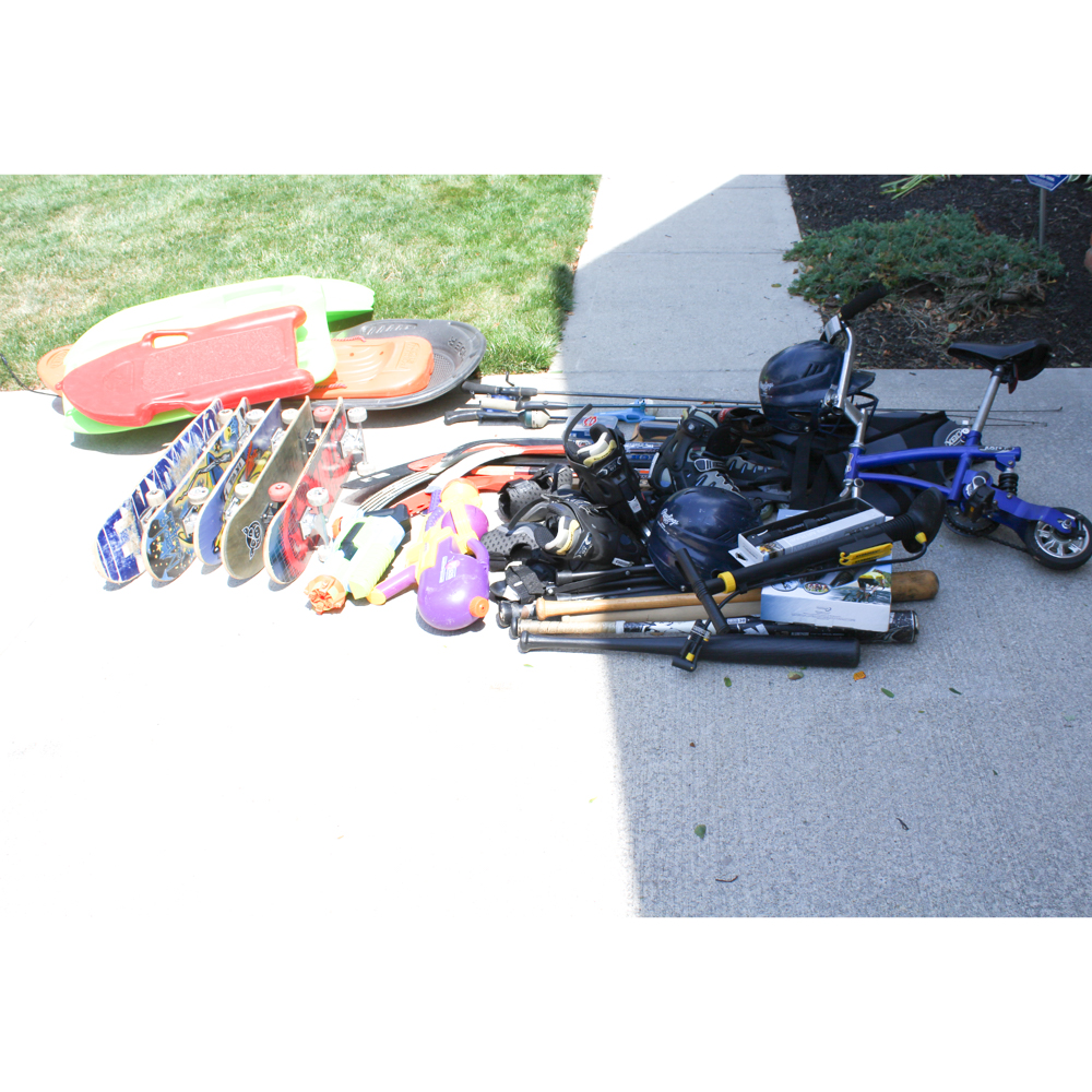 Outdoor Sports Equipment Assortment