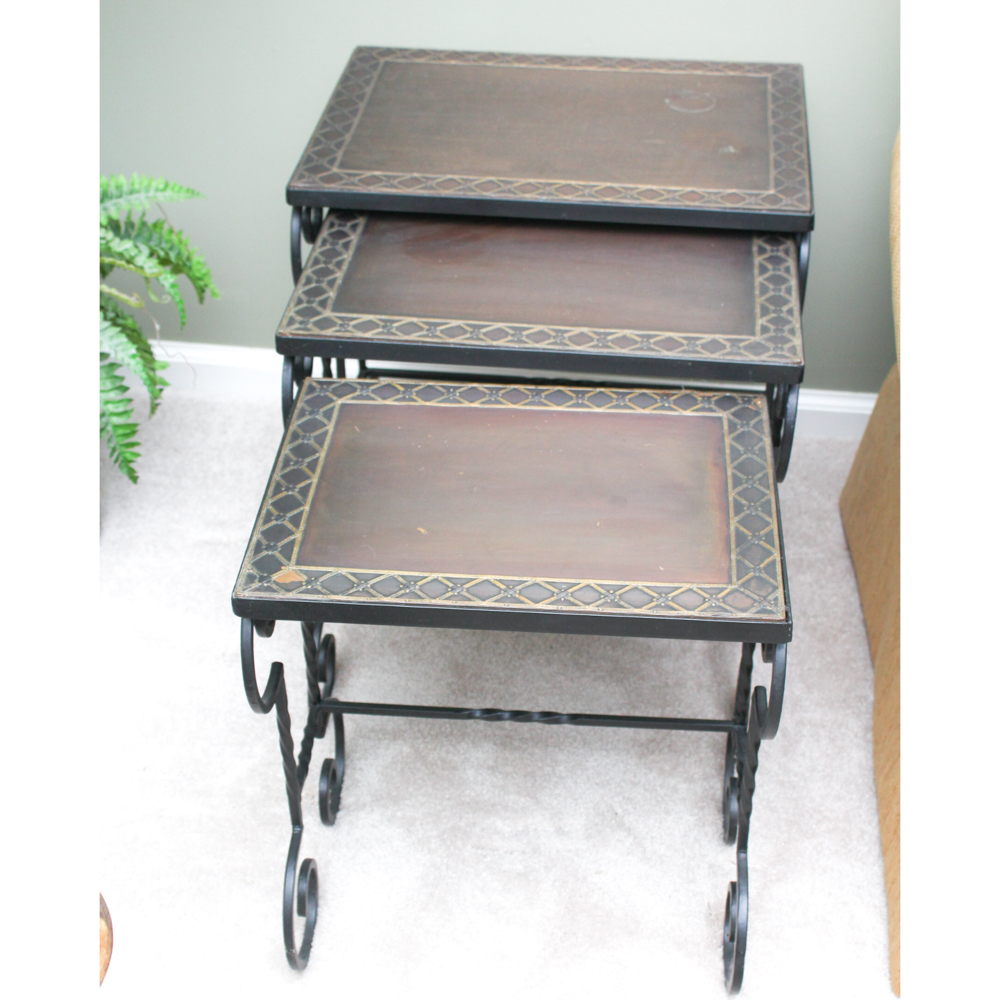 Copper Topped Nesting Tables