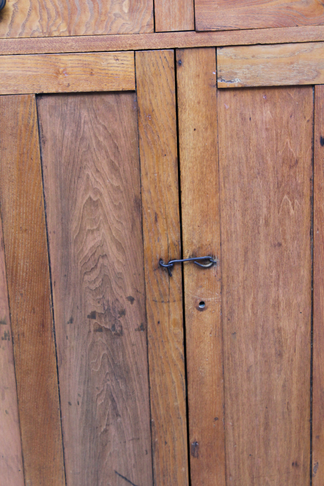 Vintage Walnut Pie Safe Cabinet