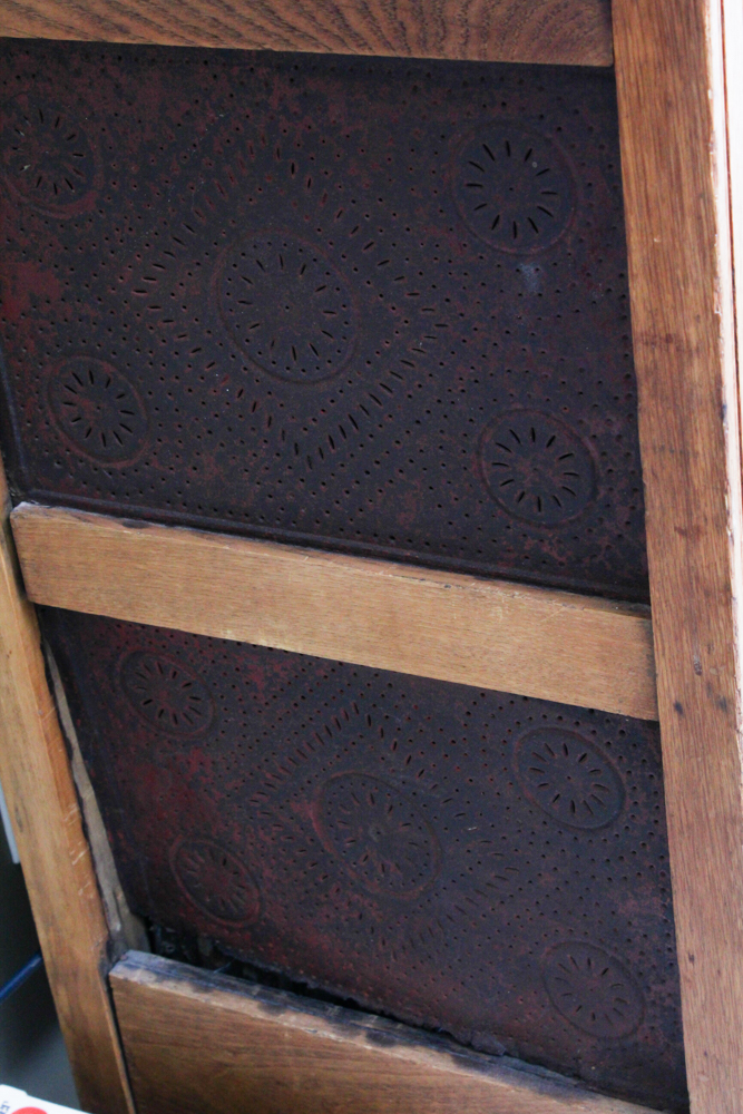 Vintage Walnut Pie Safe Cabinet