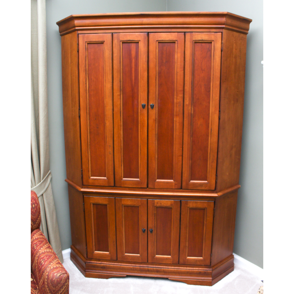 Hardwood Entertainment Cabinet by Hooker