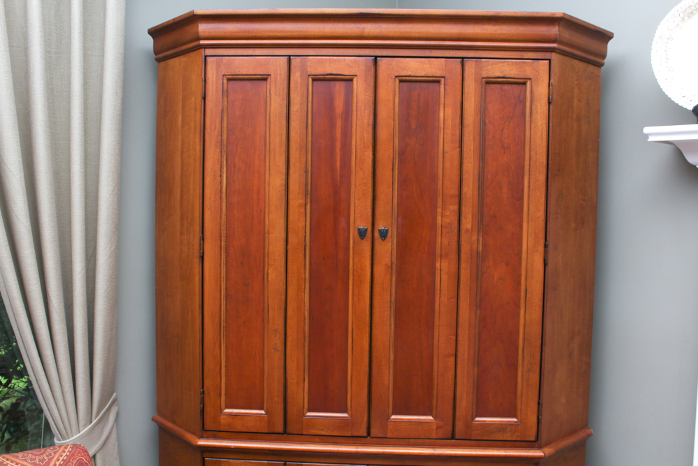 Hardwood Entertainment Cabinet by Hooker