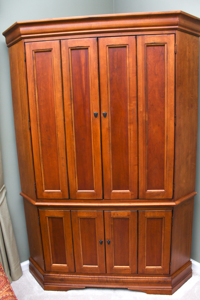 Hardwood Entertainment Cabinet by Hooker