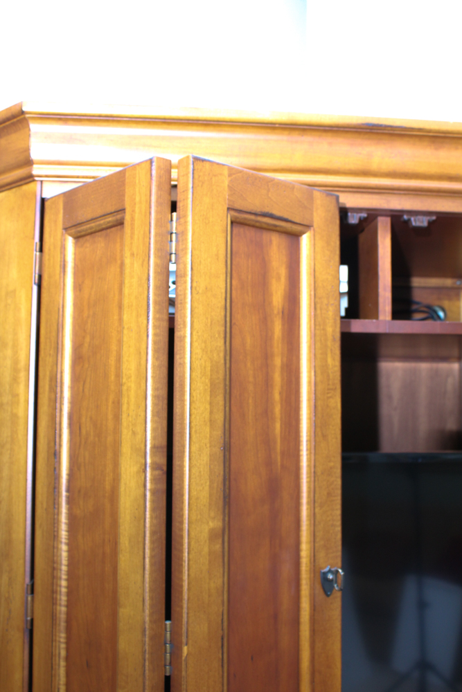 Hardwood Entertainment Cabinet by Hooker