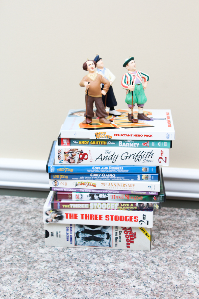 Three Stooges, Don Knotts DVDs and Memorabilia