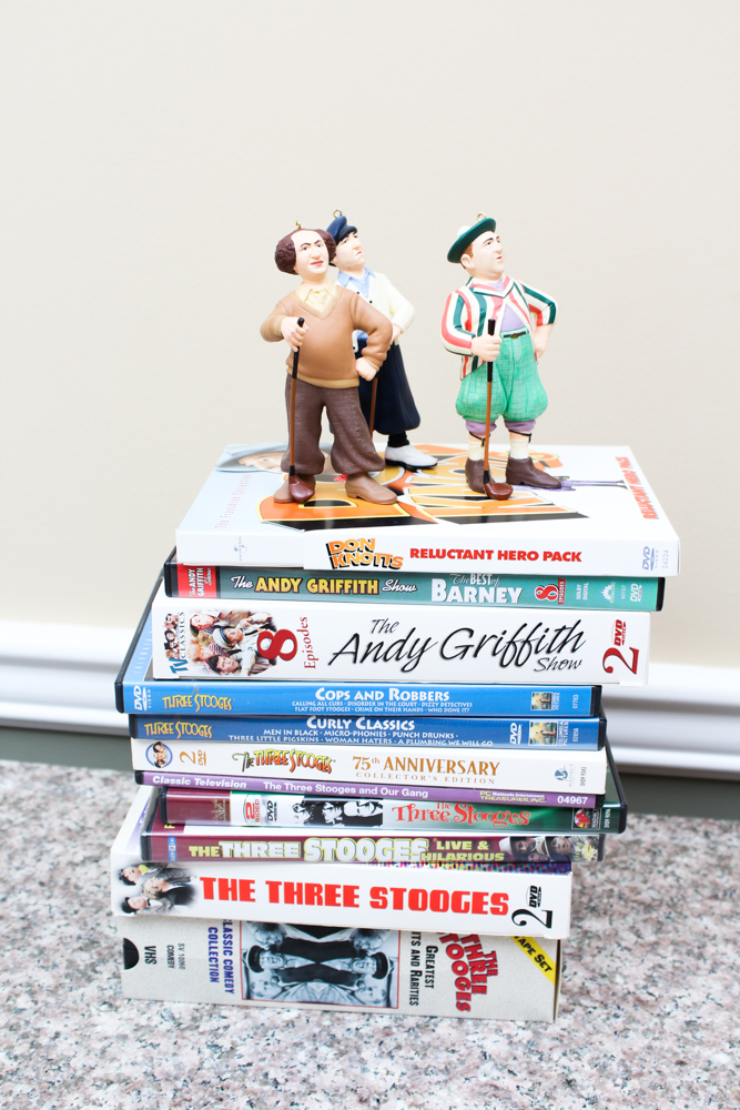 Three Stooges, Don Knotts DVDs and Memorabilia