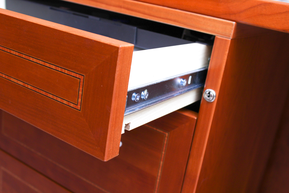 Jasper Hardwood Office Desk With Printer Stand