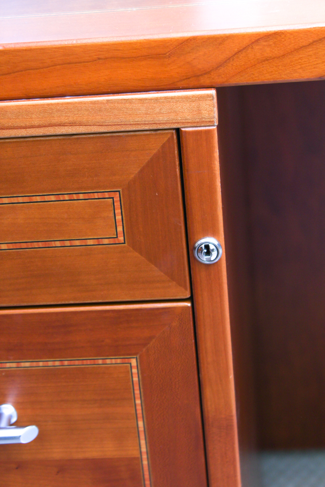 Jasper Hardwood Office Desk With Printer Stand
