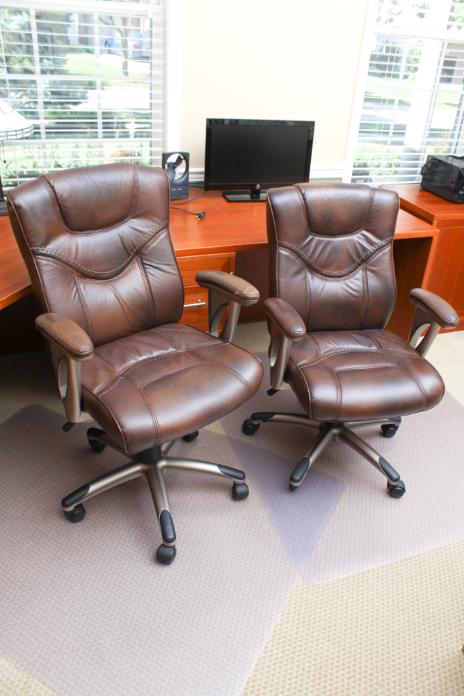 Jasper Hardwood Office Desk With Printer Stand