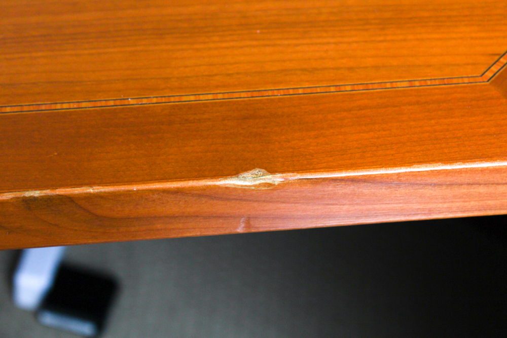 Jasper Hardwood Office Desk With Printer Stand