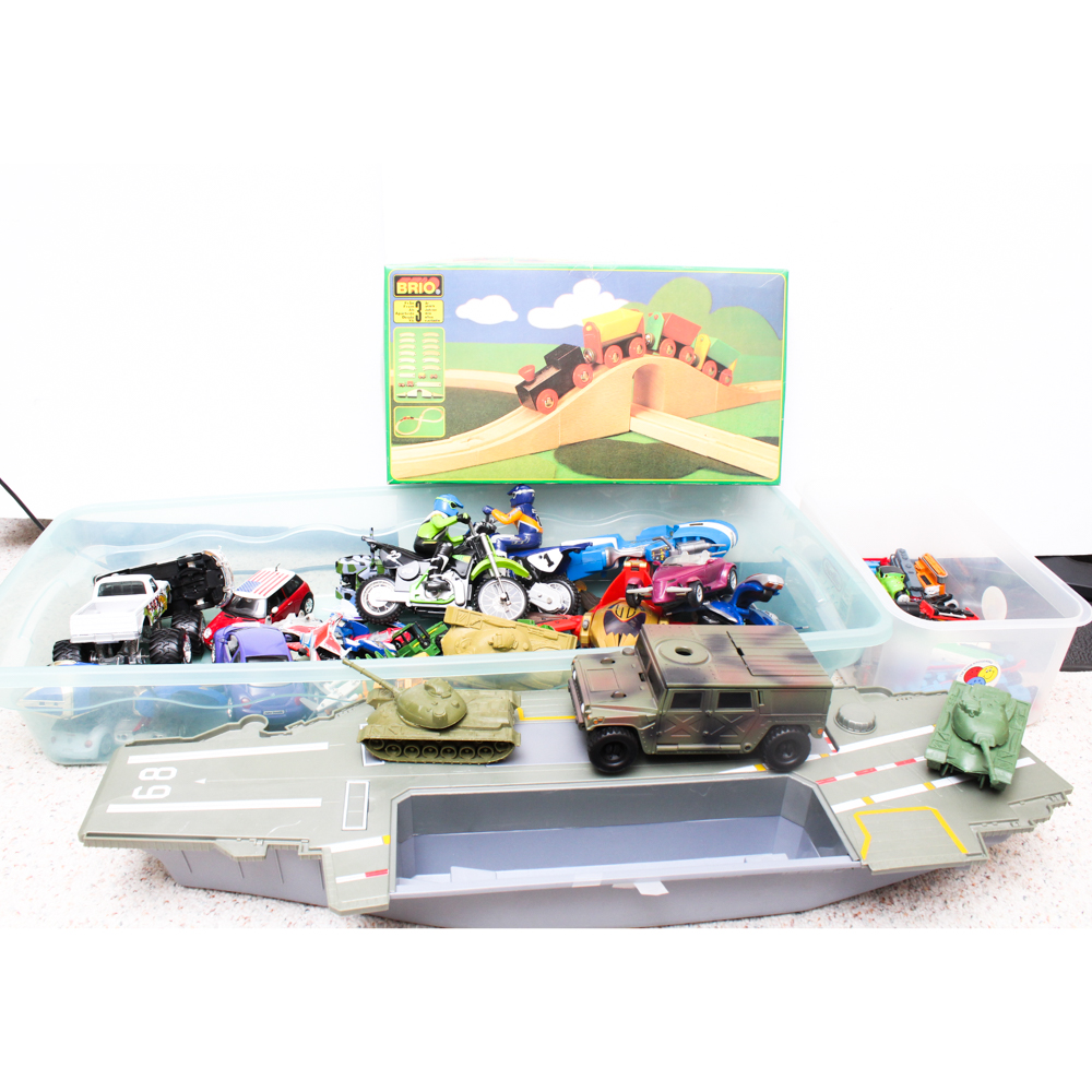 Toy Planes, Trains, and Car Assortment