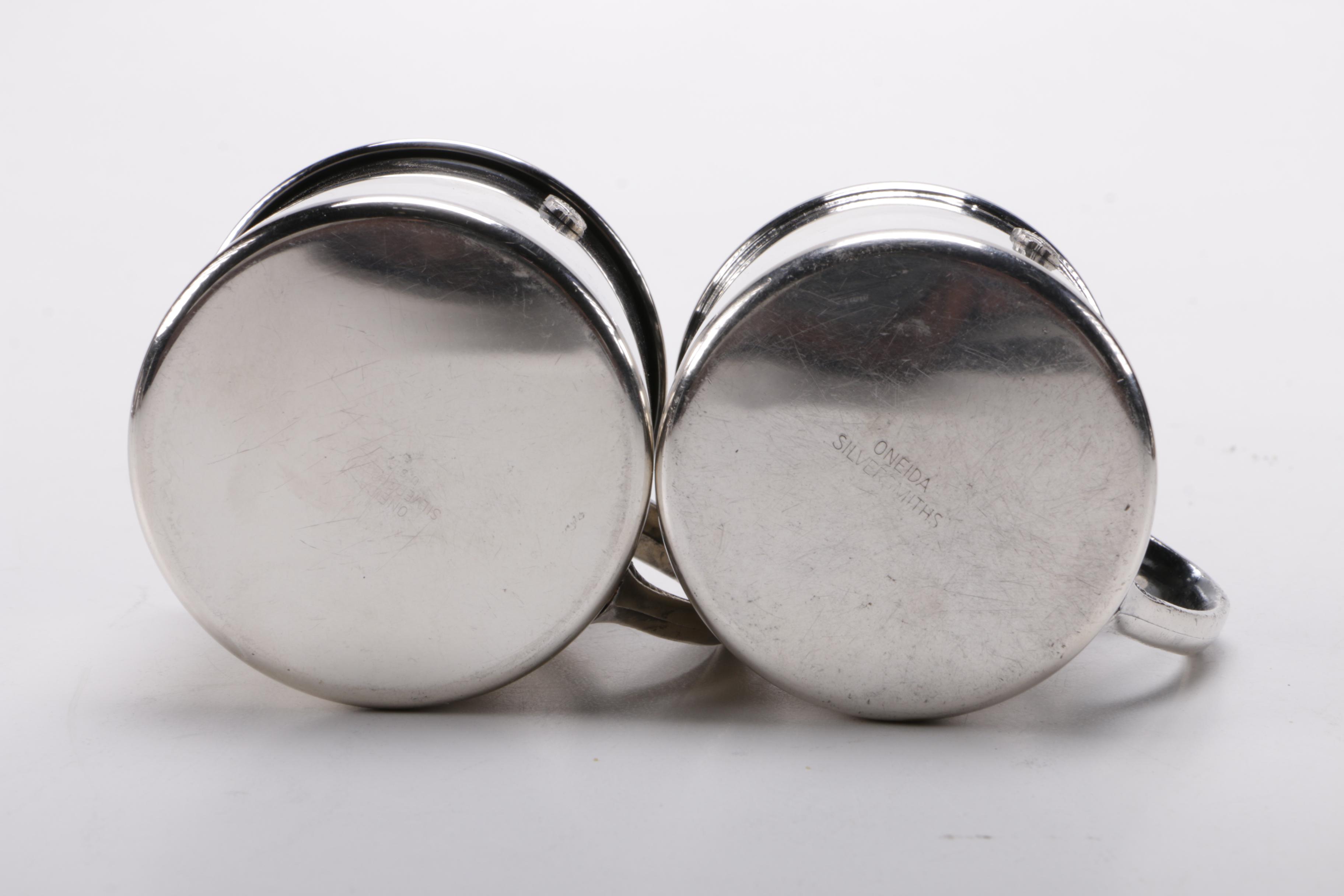 Silver Plate Tableware Featuring Oneida Silversmiths