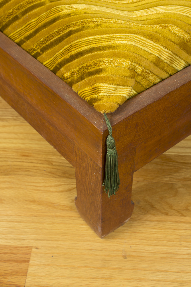 Asian Teak Floor Cushion Stand