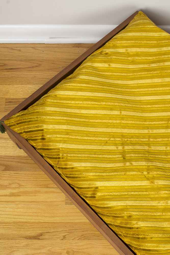 Asian Teak Floor Cushion Stand