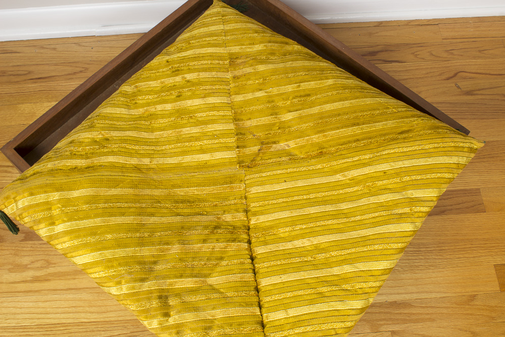 Asian Teak Floor Cushion Stand