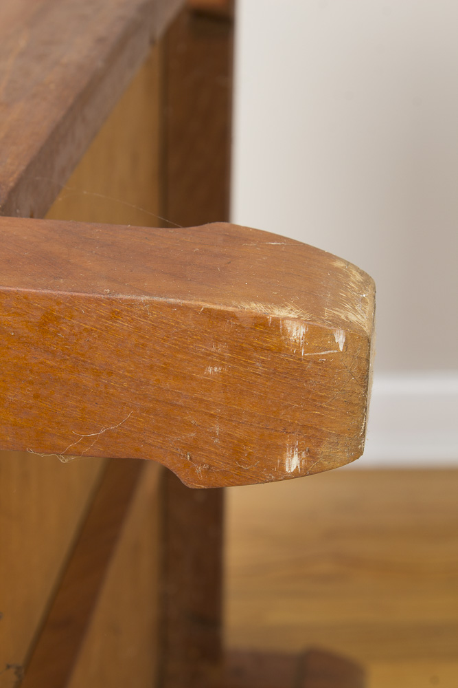 Asian Teak Floor Cushion Stand