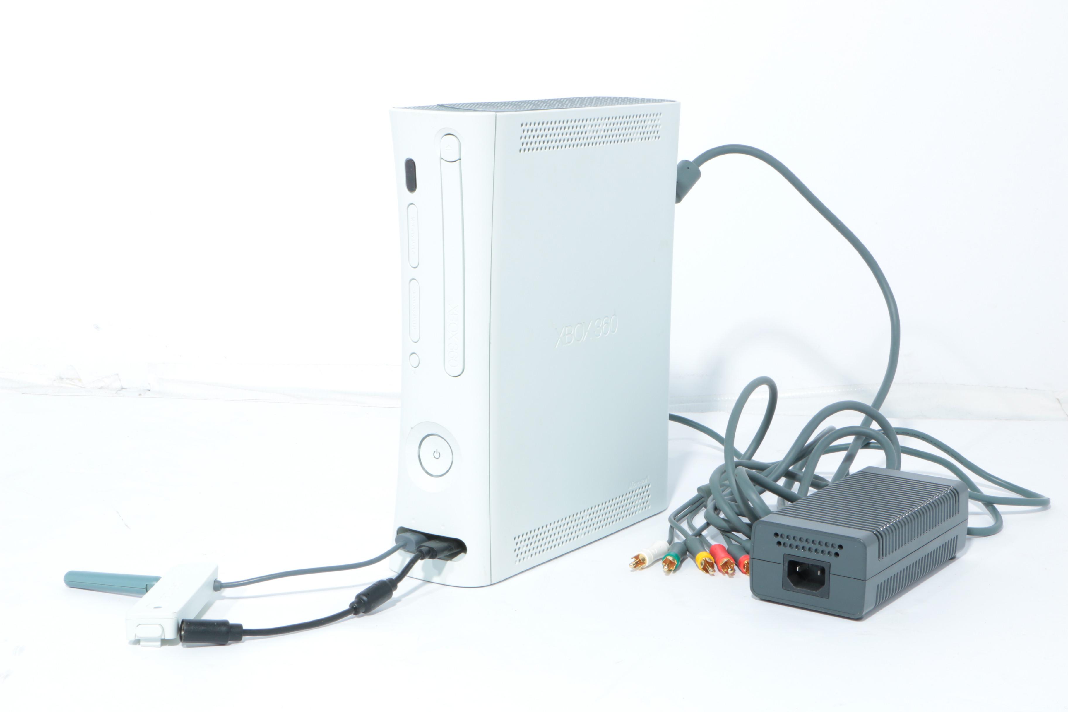 Xbox 360 With Guitar Controller and Dance Pads