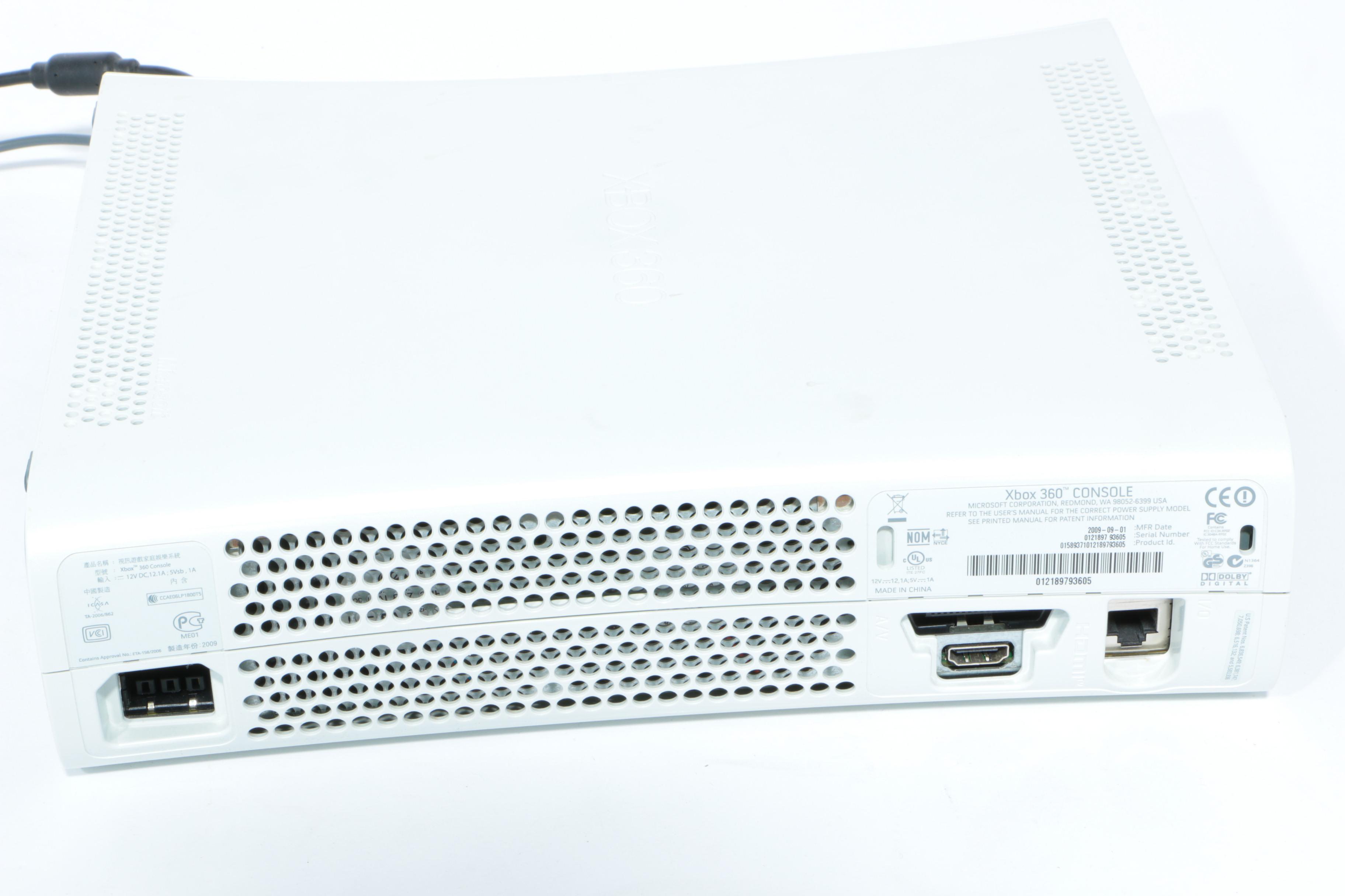 Xbox 360 With Guitar Controller and Dance Pads