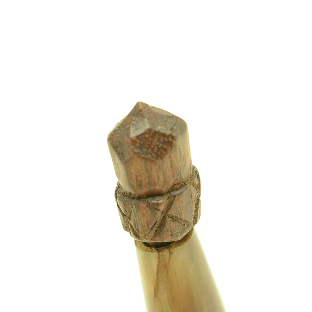 Western Fixed Blade Knife in Sheath and Three Powder Horns