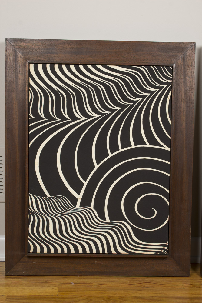 Pair of Vintage "The Fisher" Zebra Sound Panels