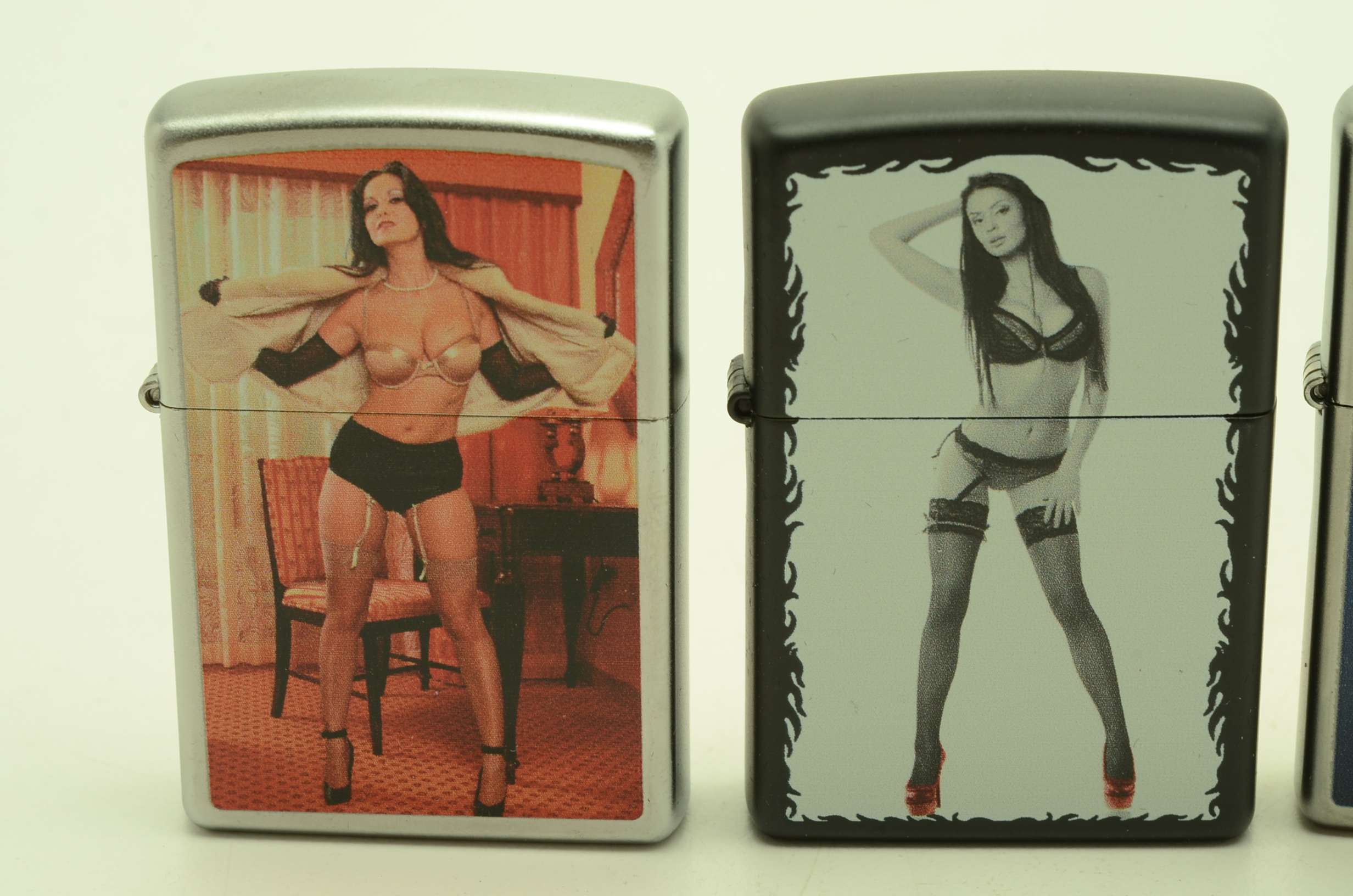 Collection of Five Vintage Zippo Lighters in Boxes