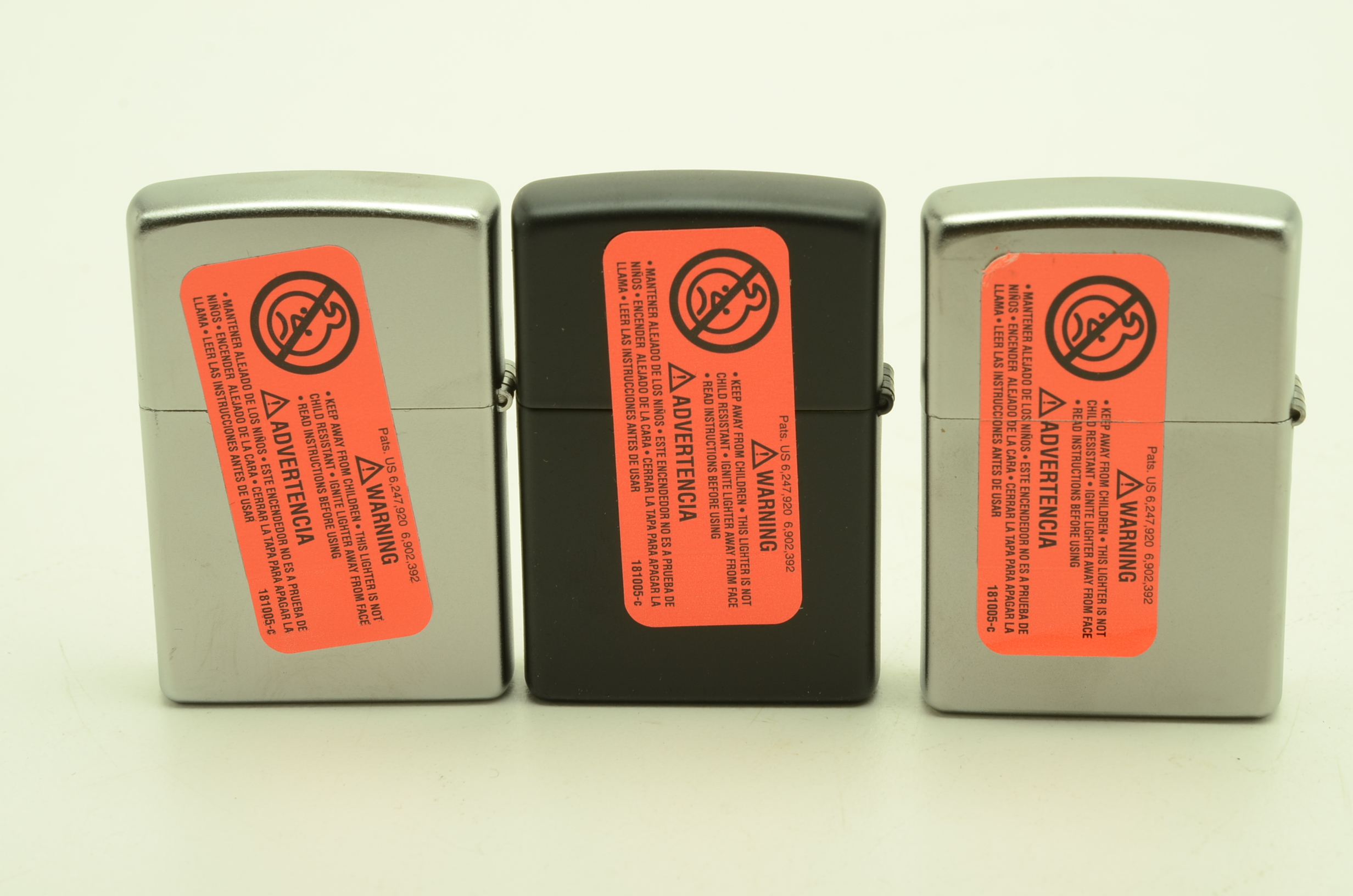 Collection of Five Vintage Zippo Lighters in Boxes