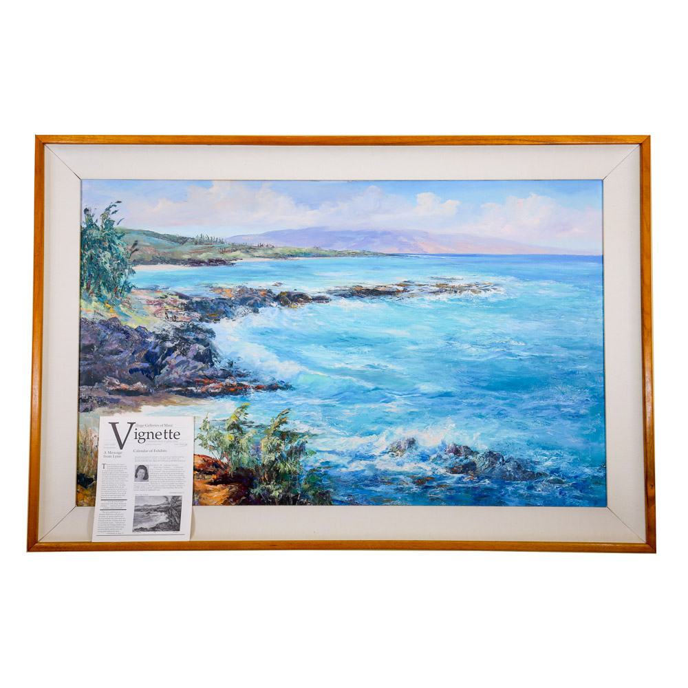 Betty Hay Freeland Oil Painting of a Seascape