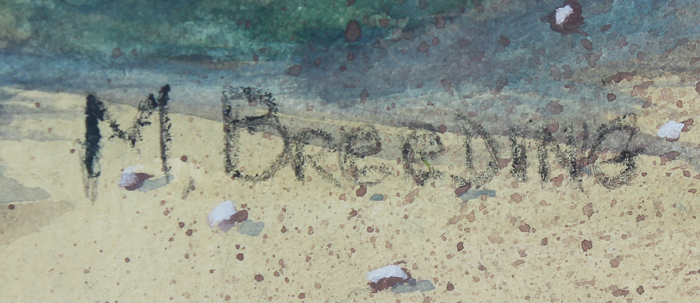 M. Breeding Watercolor on Paper