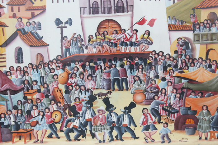 South American Oil Painting on Canvas