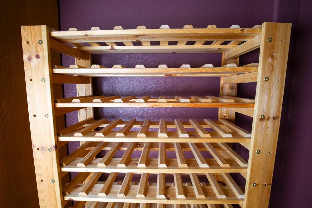Wooden Wine Shelf