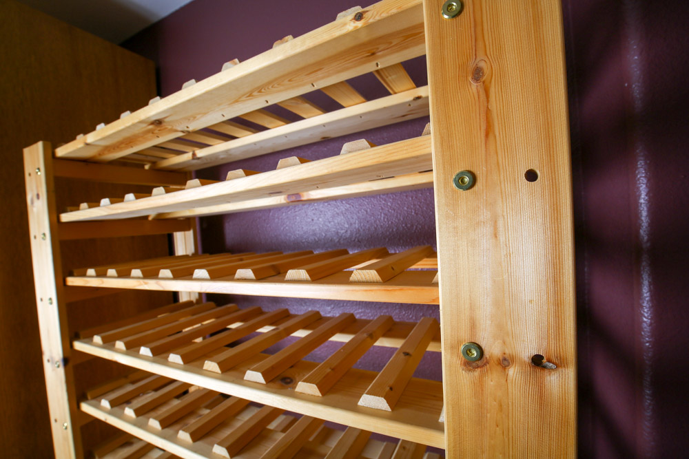 Wooden Wine Shelf