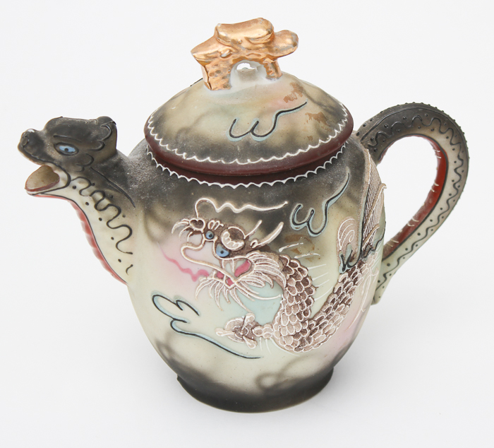 Japanese Ceramic Dragon Teapot