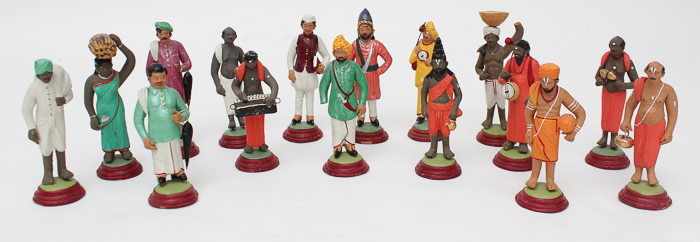 Vintage Multicultural Chalkware Figurines