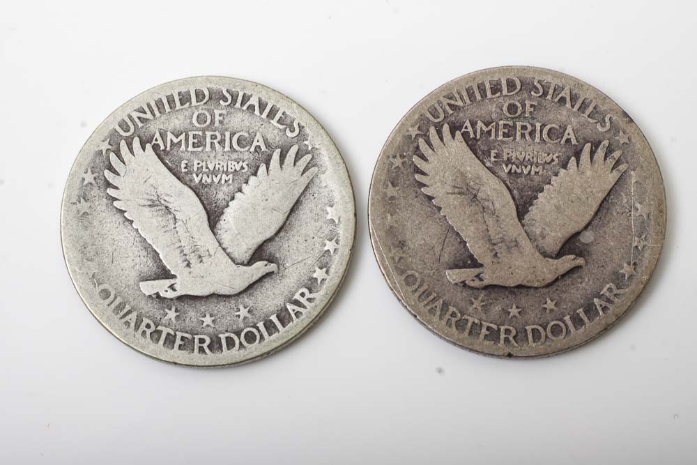 Liberty Head Nickels, Silver Quarter Dollars and Mercury Dimes