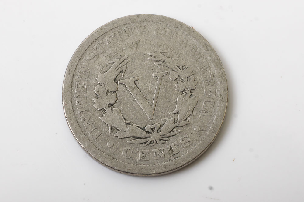 Liberty Head Nickels, Silver Quarter Dollars and Mercury Dimes