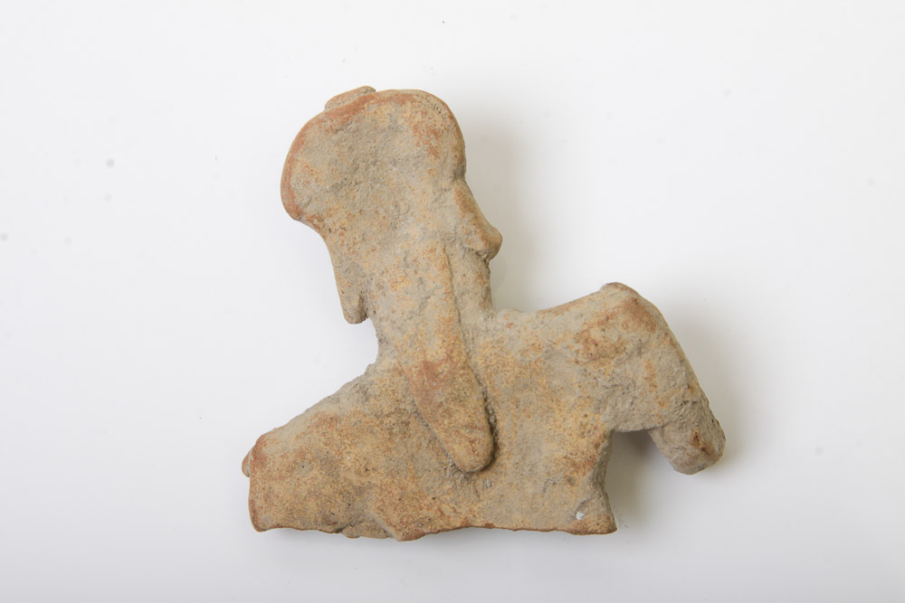 Clay Figure Fragment, Probably of Colima Culture (300-400 CE)