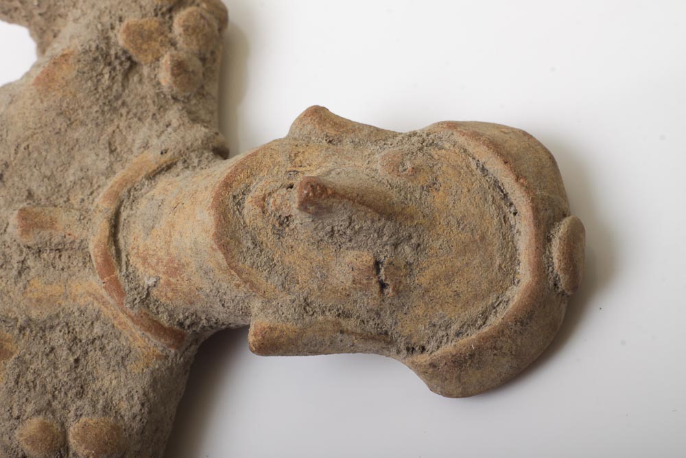 Clay Figure Fragment, Probably of Colima Culture (300-400 CE)