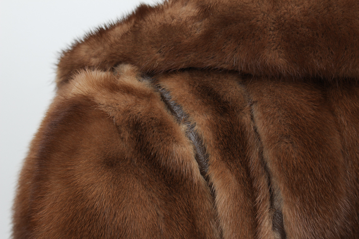 Vintage Leather and Mink Fur Coat