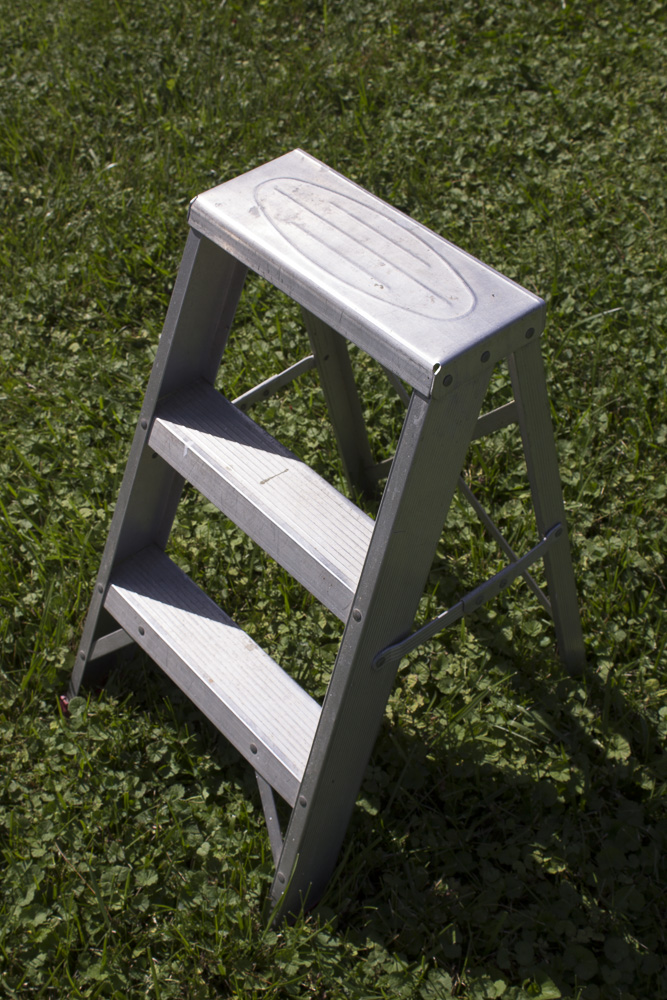 Three Aluminum Ladders