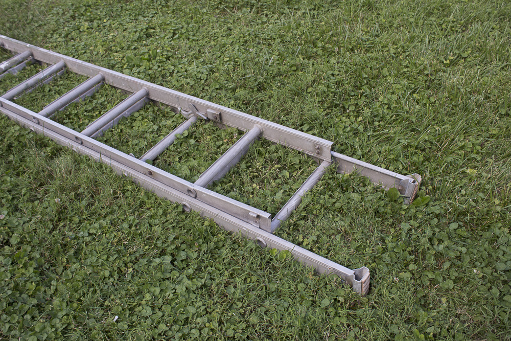 Three Aluminum Ladders