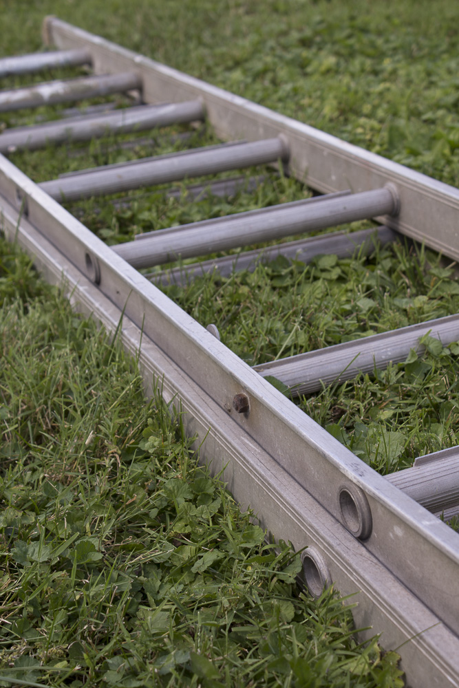 Three Aluminum Ladders