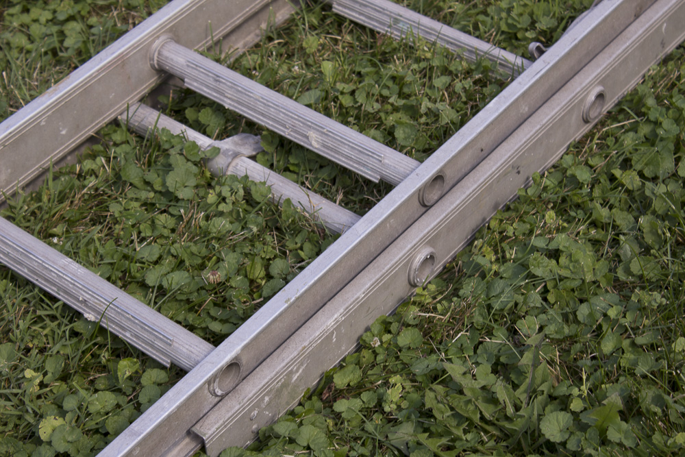 Three Aluminum Ladders