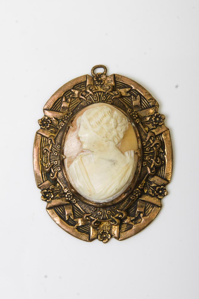 Cameo Pendant and Brooches