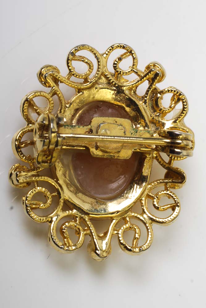 Cameo Pendant and Brooches