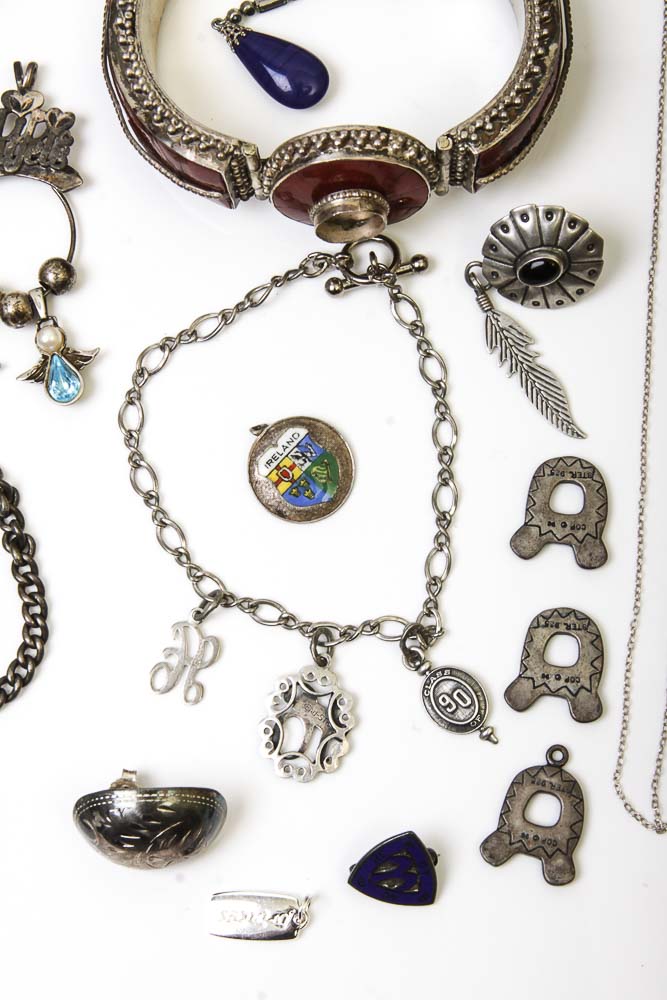 Large Variety of Sterling Silver Jewelry Scrap